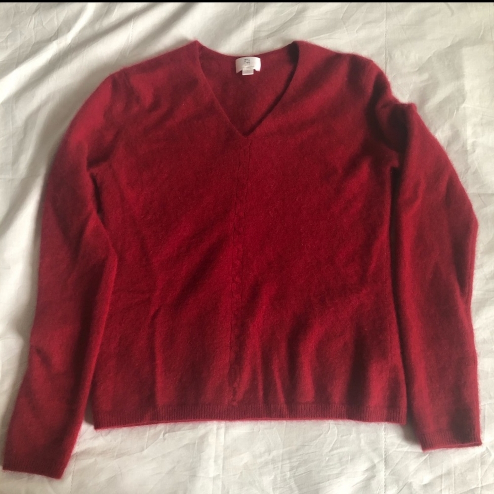 Red 100% Cashmere Sweater
